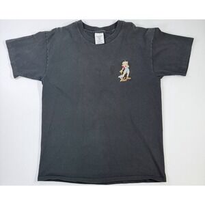 Vintage Betty Boop Embroidered T Shirt College Ware USA Made in USA Large